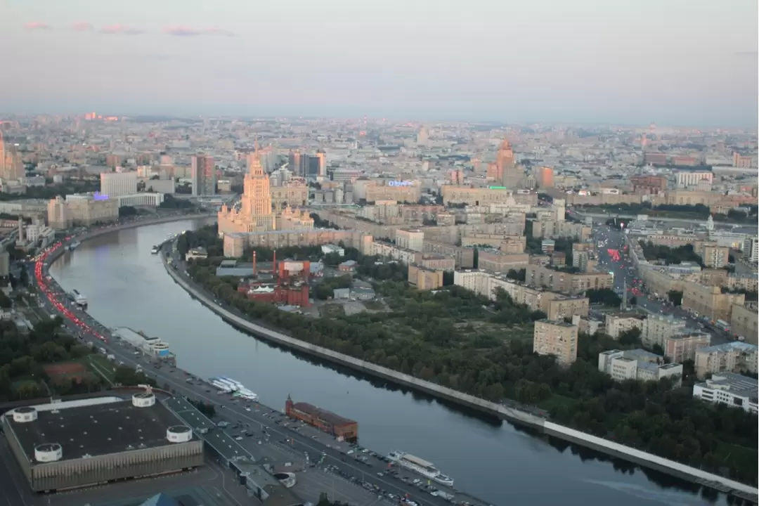 Смотровая площадка в Москва-Сити, вид из ресторана «SIXTY»