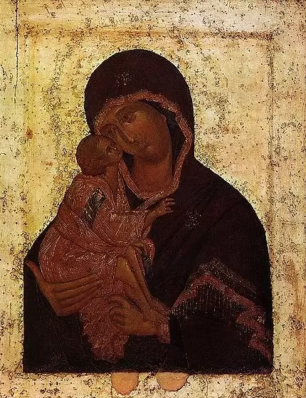 Феофан Грек «Донская икона Богоматери» в Третьяковской галерее