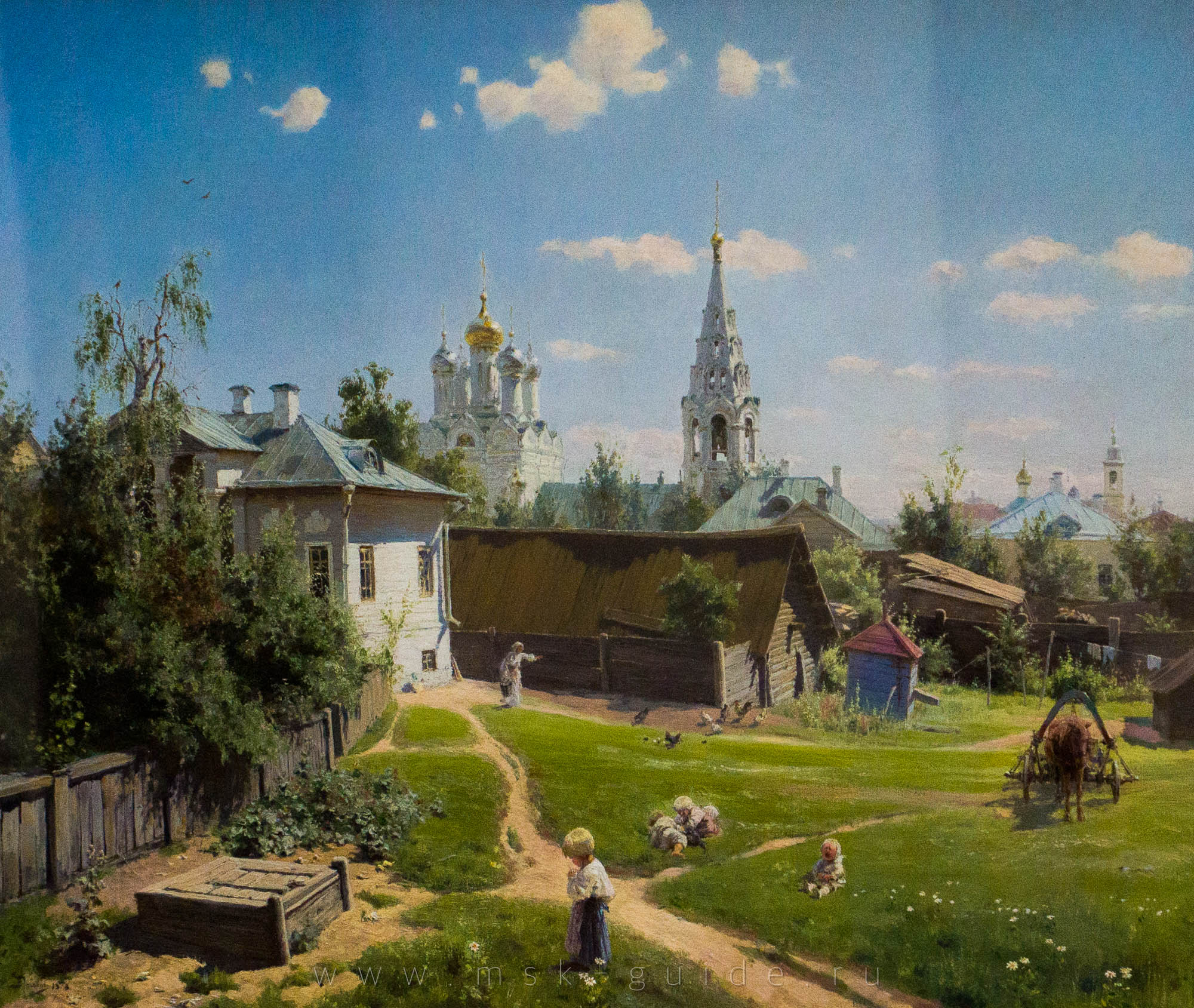 Картина «Московской дворик» Поленов В.Д.