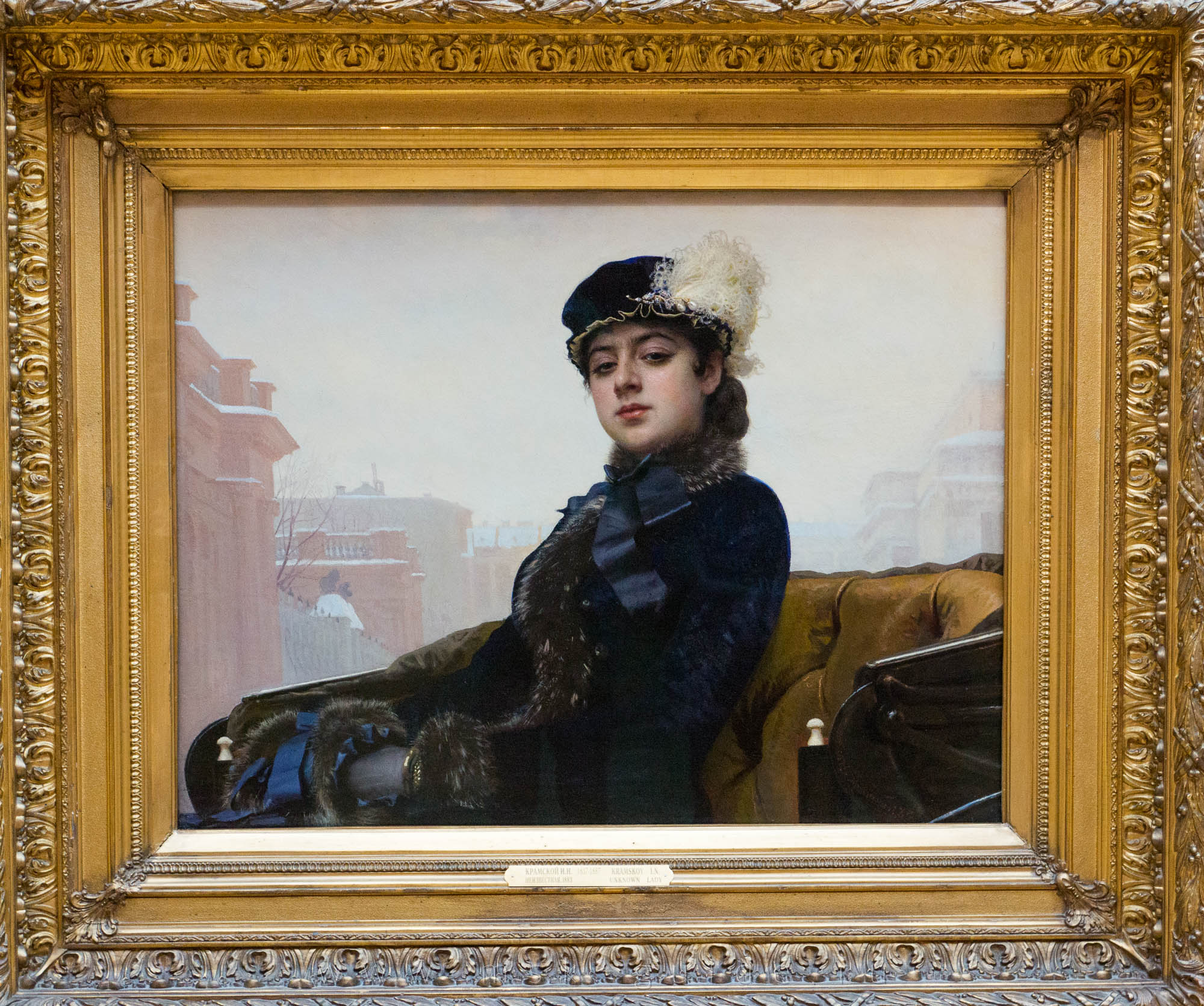 Картина «Неизвестная» Крамского в Третьяковской галерее