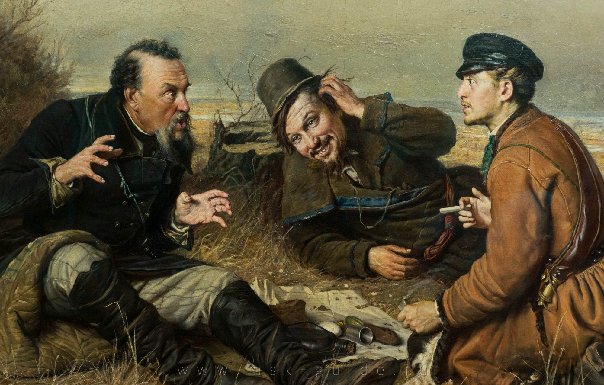 Картина «Охотники на привале» Перова В.Г.