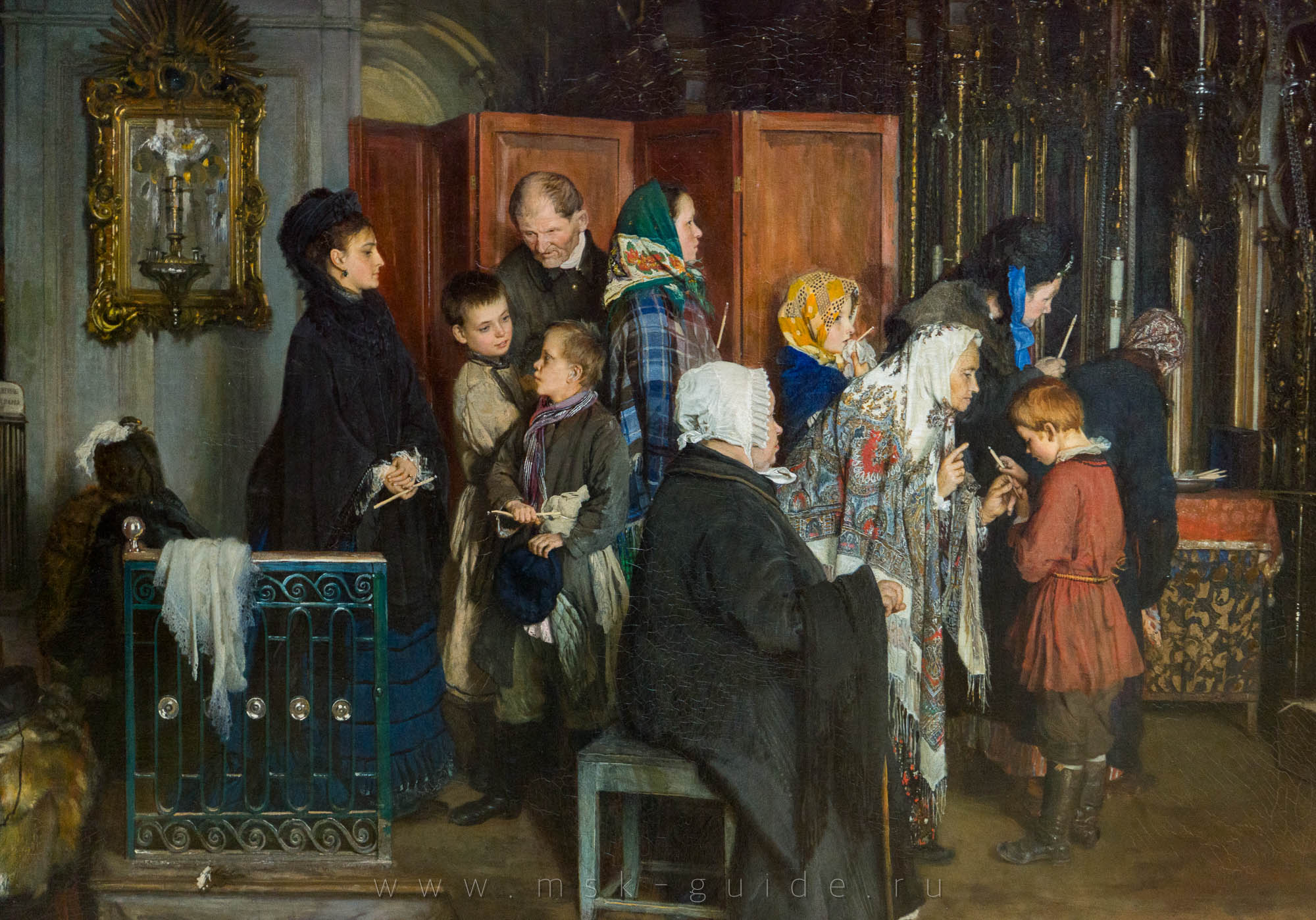 Картина «Перед исповедью» Корзухин А.И.