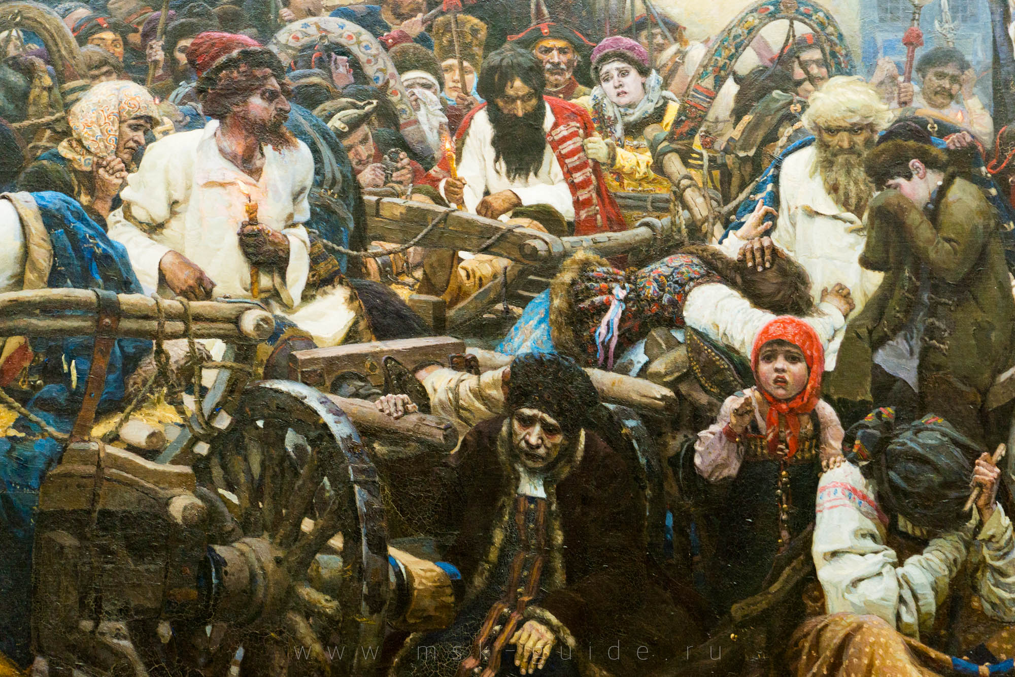 Картина «Утро стрелецкой казни» Суриков В.И. (деталь)