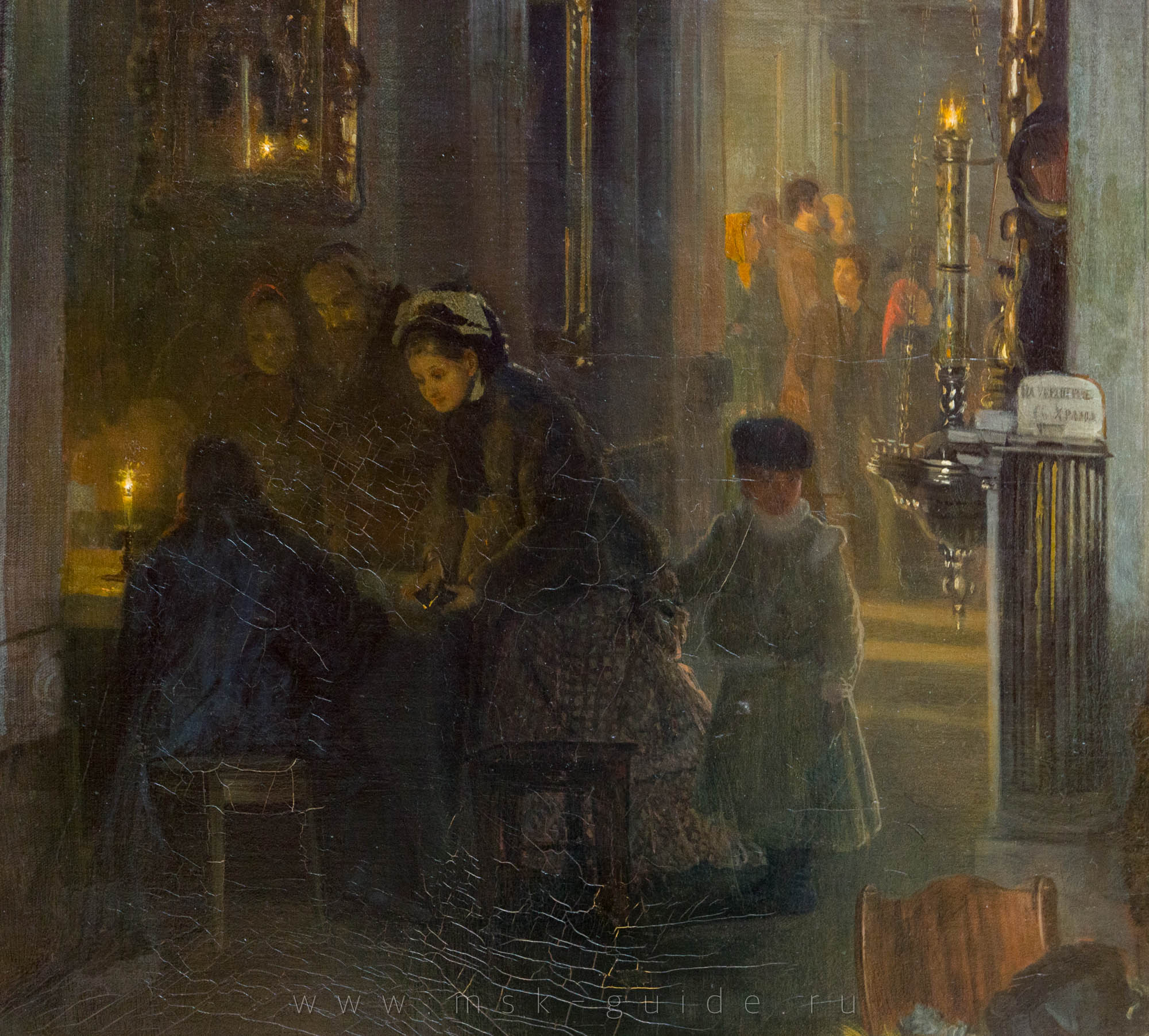 «Перед исповедью» Корзухин А.И. (деталь)