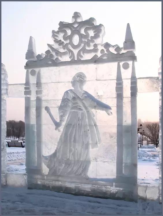 Скульптуры из льда в Царицыно