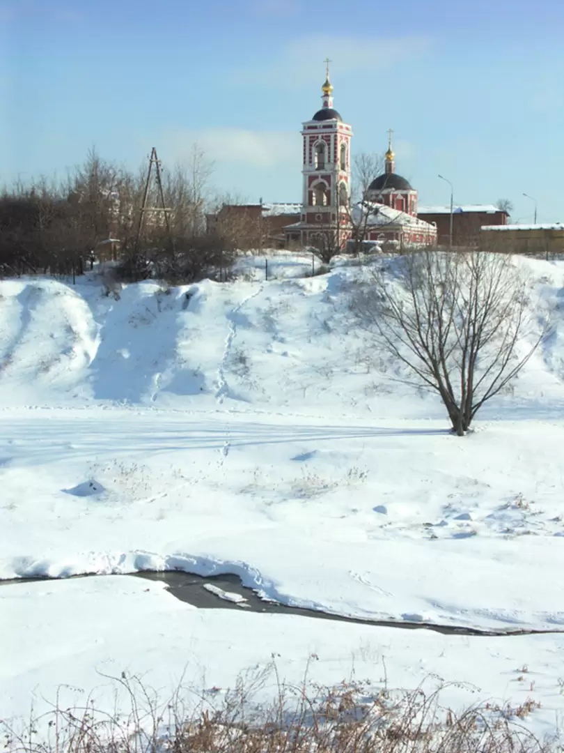 Речка Городня в феврале
